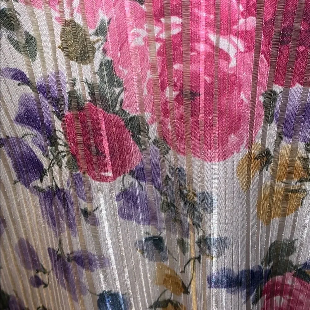 Large‎ Floral Print satin lace slip dress. Size small